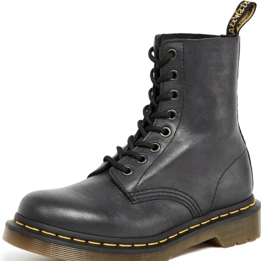Dr. Martens Black Leather Lace-Up Boots